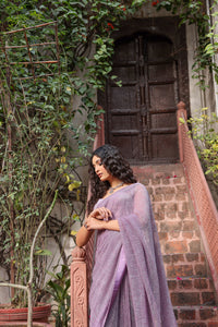 Liliac Luster - Indian Saree