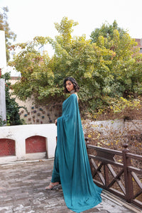Pine Green Silk Saree