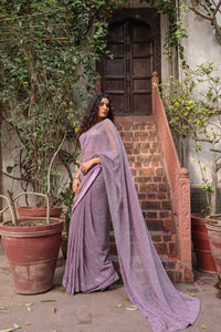 Liliac Luster - Indian Attire Saree, Indian Saree