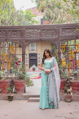 Pastel Whisper - Gharara Set